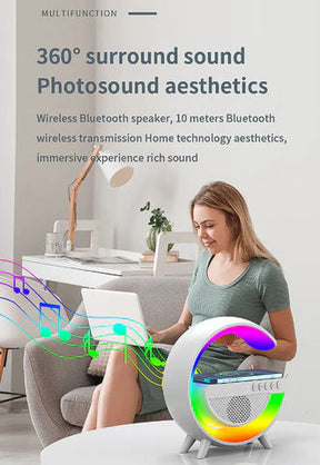 Led Wireless Charger Speaker