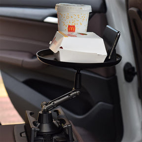 Multi-Function Car Cup Holder with Food Tray – 360° Rotating Phone & Drink Holder | Honesta KSA