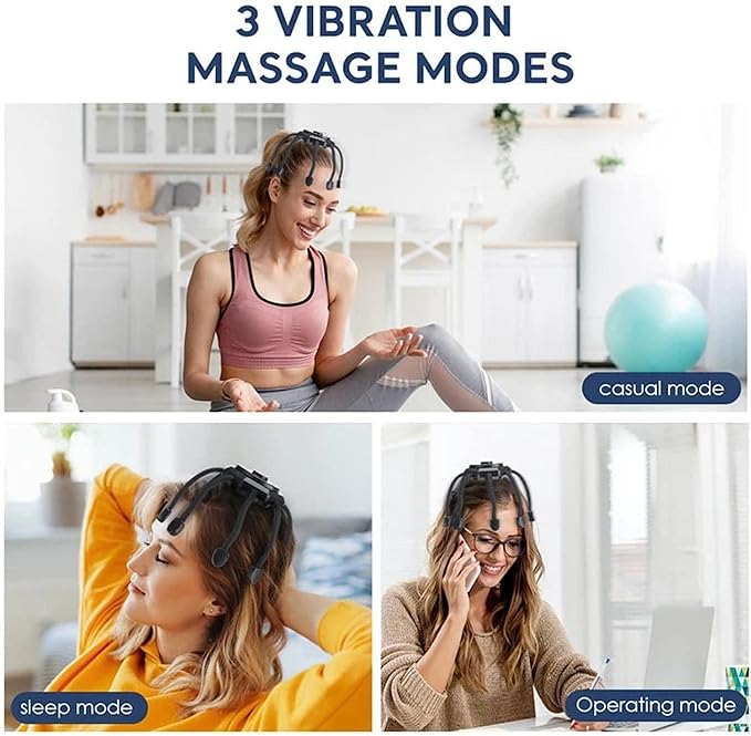 360° Bliss: استمتع بالاسترخاء مع جهاز تدليك الرأس Ultra Head Massager الخاص بنا