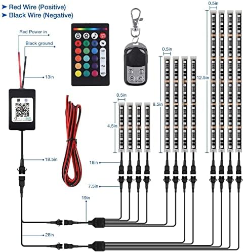 أضواء LED بلوتوث للدراجات والسيارات